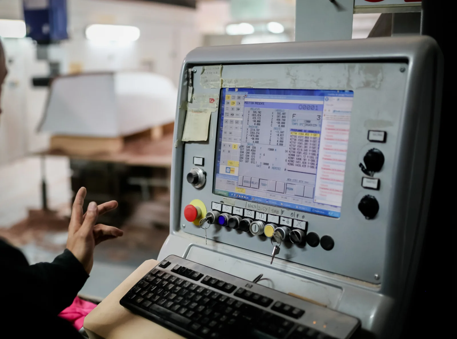 Interface de commandes de fraisage